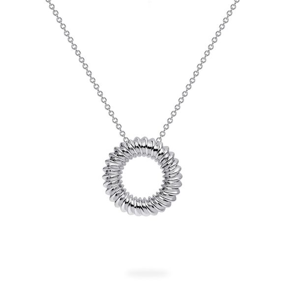 Silver Spiral Pendant Necklace